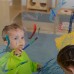 Didelis medinis piešimo molbertas su skaidria lenta kūrybinė stotelė vaikams MASTERKIDZ