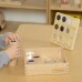 Sensorinis žaidimas „Atspėk palietęs“ – 12 skirtingų medžiagų ir tekstūrų pažinimui Montessori