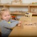 Sensorinis žaidimas „Atspėk palietęs“ – 12 skirtingų medžiagų ir tekstūrų pažinimui Montessori