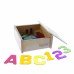 Permatomi skaičiai ir raidės, 38 vnt. Montessori MASTERKIDZ