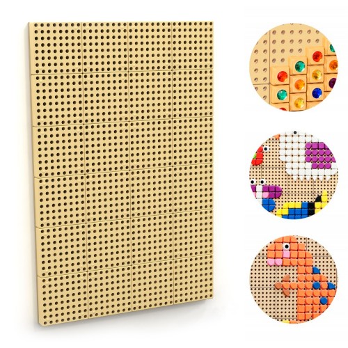 Kūrybinė ir mokslinė sieninė edukacinė lenta su montavimo panele – 120 × 80 cm MASTERKIDZ STEM