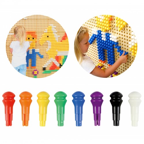 Spalvingos mokymosi lentos kaiščiai, 512 detalių, 8 spalvos „Masterkidz“