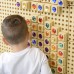 Spalvotų akrilinių deimantų rinkinys STEM edukacinei lentai – 72 vnt. MASTERKIDZ