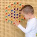 Spalvotų akrilinių deimantų rinkinys STEM edukacinei lentai – 72 vnt. MASTERKIDZ