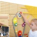 Sieninė edukacinė lenta „Krumpliaračiai ir grandinė“ – sukurk savo mechanizmą, 79 detalės MASTERKIDZ STEM