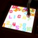 LED šviesos panelė su spalvų keitimu, nuotolinio valdymo pulteliu ir 140 vnt. Montessori mozaikos rinkiniu MASTERKIDZ