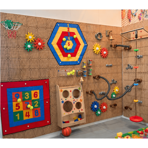 STEM mokslinių eksperimentų ir sporto priedų rinkinys edukacinėms STEM sienelėms MASTERKIDZ
