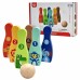 Medinis boulingas vaikams, 6 vnt. + kamuoliukas TOOKY TOY Medinis boulingas vaikams, 6 vnt. + kamuoliukas TOOKY TOY