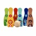 Medinis boulingas vaikams, 6 vnt. + kamuoliukas TOOKY TOY Medinis boulingas vaikams, 6 vnt. + kamuoliukas TOOKY TOY