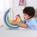 Pastelinės dėlionės mediniai Montessori vaivorykštės kaladėlės TOOKY TOY