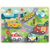 Medinis Montessori dėlionės rinkinys, transporto priemonės, automobiliai, lėktuvas, laivas, miestas, atitikimo formos Tooky