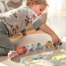 Medinis Montessori dėlionės rinkinys, transporto priemonės, automobiliai, lėktuvas, laivas, miestas, atitikimo formos Tooky