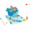 Medinis banginių ir žuvų žaidimas, daugiafunkcis, 4 viename TOOKY TOY Medinis banginių ir žuvų žaidimas, daugiafunkcis, 4 viename TOOKY TOY
