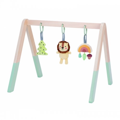 Kūdikiams skirtas lavinamasis gimnastikos stovas su 3 pakabomis TOOKY TOY