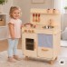 Medinė smėlio spalvos virtuvėlė vaikams su priedais TOOKY TOY