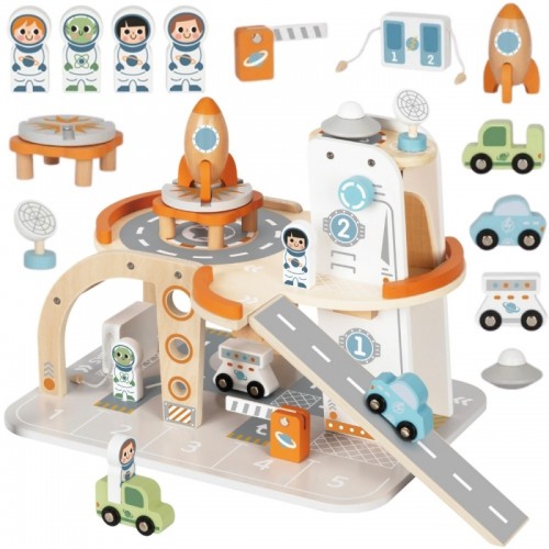 Medinė automobilių stovėjimo aikštelė TOOKY TOY