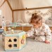 Medinė šešiakampė dėžutė su atidaromomis durelėmis TOOKY TOY Montessori