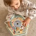 Medinė šešiakampė dėžutė su atidaromomis durelėmis TOOKY TOY Montessori