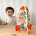 Didelė medinė edukacinė daugiafunkcinė raketa Tooky Toy