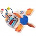 Didelė medinė edukacinė daugiafunkcinė raketa Tooky Toy
