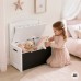 Medinė žaislų dėžė-suoliukas su piešimo lenta TOOKY TOY 3-in-1