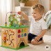 Medinis edukacinis veiklos kubas vaikams – formų rūšiuoklė, labirintas ir gyvūnėliai TOOKY TOY