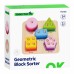 Medinis geometrinis rūšiuoklis, mokymosi figūros, skaičiavimas TOOKY TOY