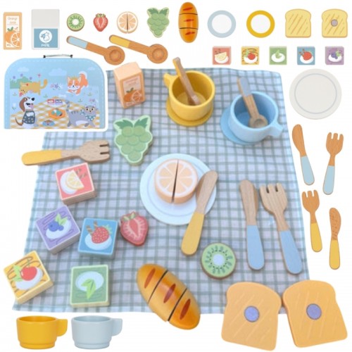 Pikniko rinkinys, vaisiai pjaustymui, pusryčių rinkinys TOOKY TOY