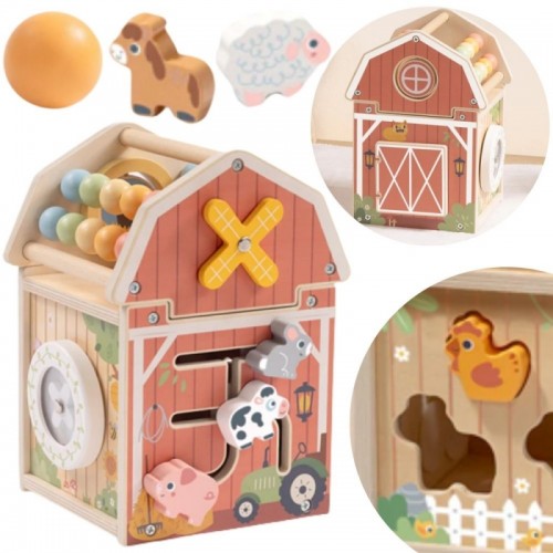 Medinis tvarto veiklos rūšiuoklis Montessori abakusas TOOKY TOY