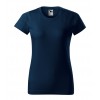 Moteriški Marškinėliai MALFINI Basic 134 Navy blue, 160g/m2