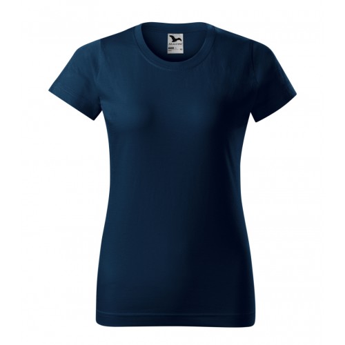 Moteriški Marškinėliai MALFINI Basic 134 Navy blue, 160g/m2