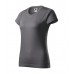 Moteriški Marškinėliai MALFINI Basic 134 Steel gray, 160g/m2