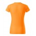Moteriški Marškinėliai MALFINI Basic 134 Tangerine orange, 160g/m2