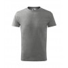 Vaikiški Marškinėliai MALFINI Basic 138 Dark gray melange 160g/m2
