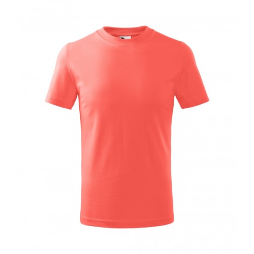 Vaikiški Marškinėliai MALFINI Basic 138 Coral 160g/m2