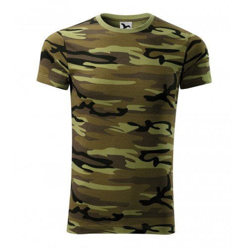 Marškinėliai Unisex MALFINI Camouflage 144 Camouflage green 160 g/m²