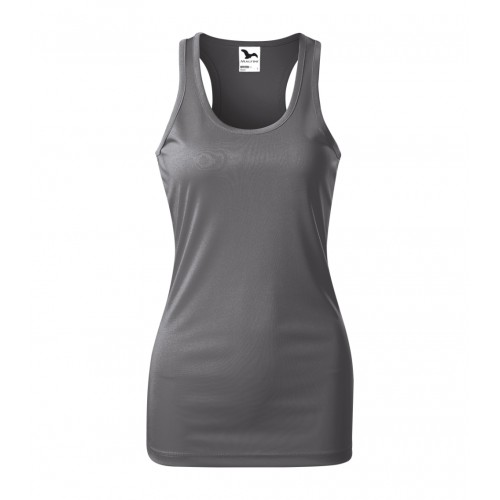 Moteriški Marškinėliai MALFINI Racer Steel gray, 130 g/m²