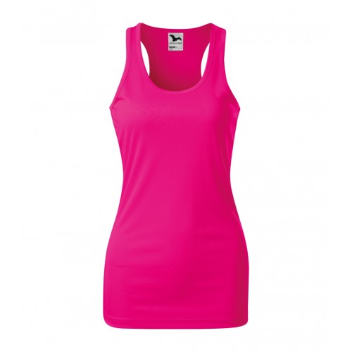 Moteriški Marškinėliai MALFINI Racer Neon pink, 130 g/m²