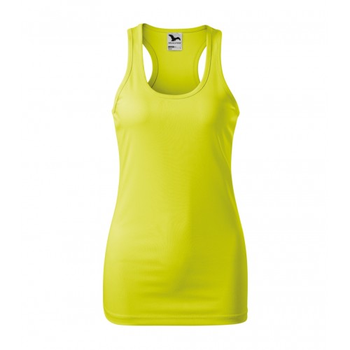 Moteriški Marškinėliai MALFINI Racer Neon yellow, 130 g/m²