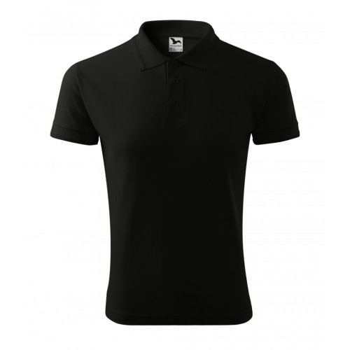 Vyriški Polo Marškinėliai PIQUE Black, 200 g/m²