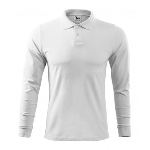 Vyriški polo marškinėliai Single J. LS 211 balti