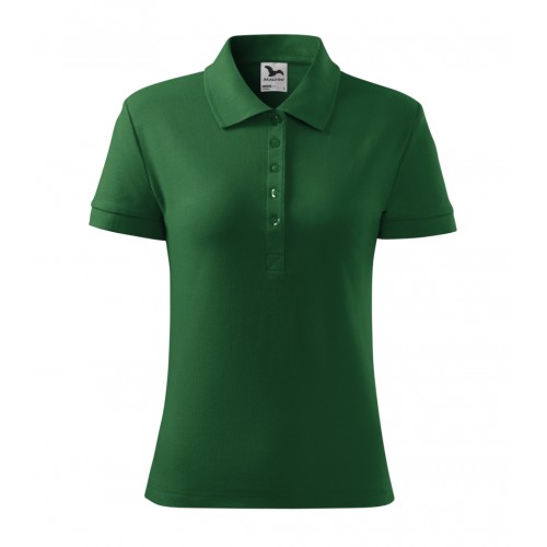 Moteriški Polo Marškinėliai MALFINI Cotton Bottle green, 170 g/m²