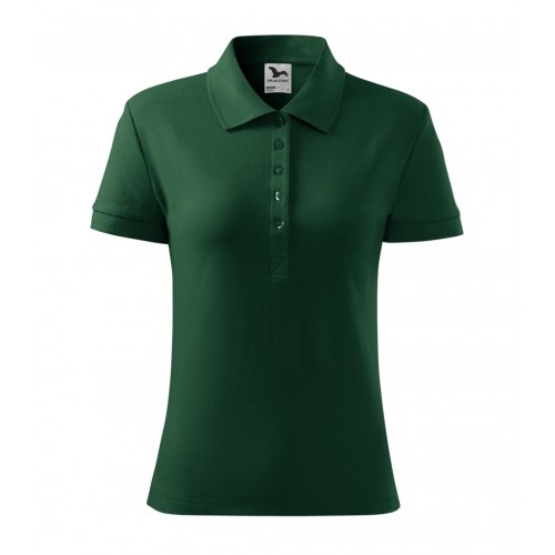 Moteriški Polo Marškinėliai MALFINI Cotton Dark green, 170 g/m²