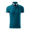 Vyriški Polo Marškinėliai MALFINI Collar Up Petrol blue 215 g/m²