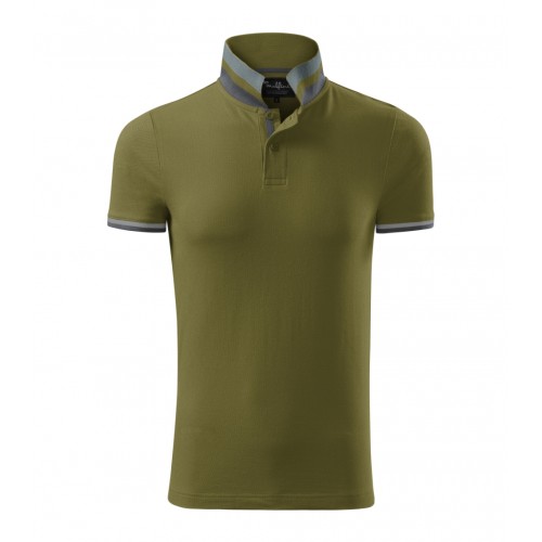 Vyriški Polo Marškinėliai MALFINI Collar Up Avocado green 215 g/m²