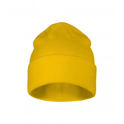 Unisex megzta kepurė MALFINI Beanie 315 yellow – klasikinis žieminis modelis