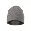 Unisex megzta kepurė MALFINI Beanie 315 dark gray melange – klasikinis žieminis modelis