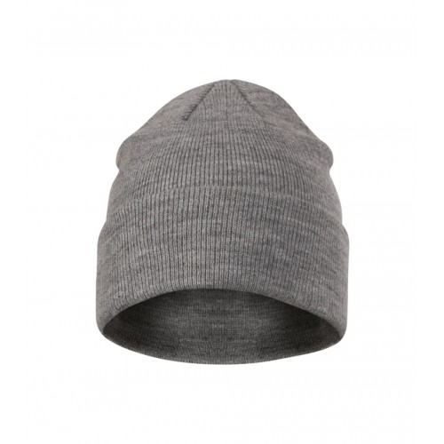 Unisex megzta kepurė MALFINI Beanie 315 dark gray melange – klasikinis žieminis modelis