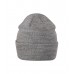 Unisex megzta kepurė MALFINI Beanie 315 dark gray melange – klasikinis žieminis modelis