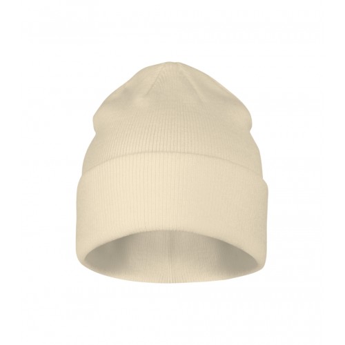Unisex megzta kepurė MALFINI Beanie 315 almond – klasikinis žieminis modelis